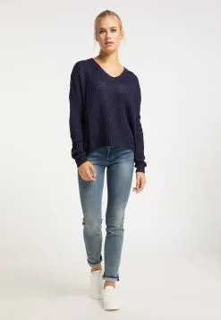 Basic Truien Trui Dames Marine -Aanbiedingen Usha Winkel 00df8e53bfaca154aea58d173b9340d6