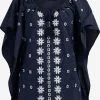 Ponchos & Kimonos Cape Dames Marine -Aanbiedingen Usha Winkel 01978a0fc14bd5b8dafd71376e978cc7