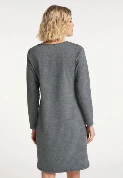 Usha Mini Jurken Jurk Dames Lichtgrijs / Zwart -Aanbiedingen Usha Winkel 02ab5e0552399fb8584fb0fea58b861f