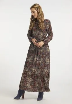 Maxi Jurken Jurk Dames Beige -Aanbiedingen Usha Winkel 04d362a9e3c59aac331b0ceccbfe4885