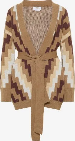 Vesten Gebreid Vest Rakata Dames Kastanjebruin / Lichtbruin
