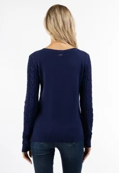 Basic Truien Trui Dames Navy -Aanbiedingen Usha Winkel 08b02b0d10888d4f2d7fd6c675b38181