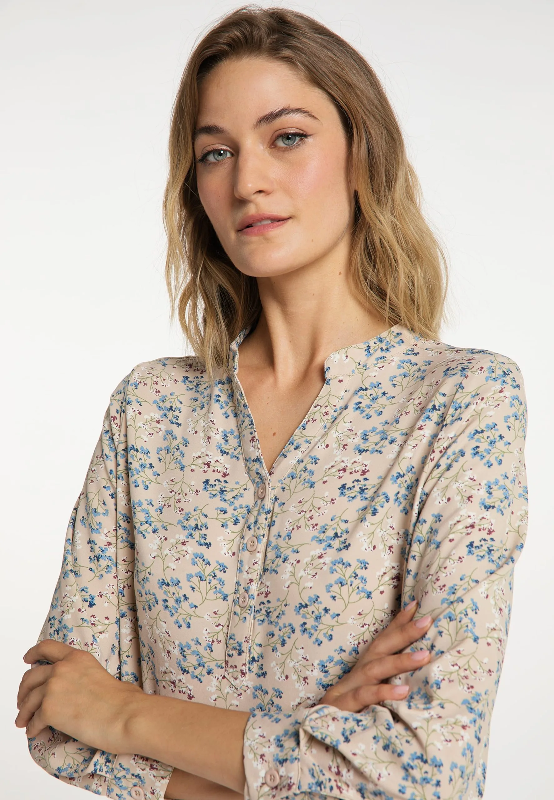 Usha Blouses & Tunieken Blouse Dames Beige 7 Usha Blouses & Tunieken Blouse Dames Beige - Afbeelding 5