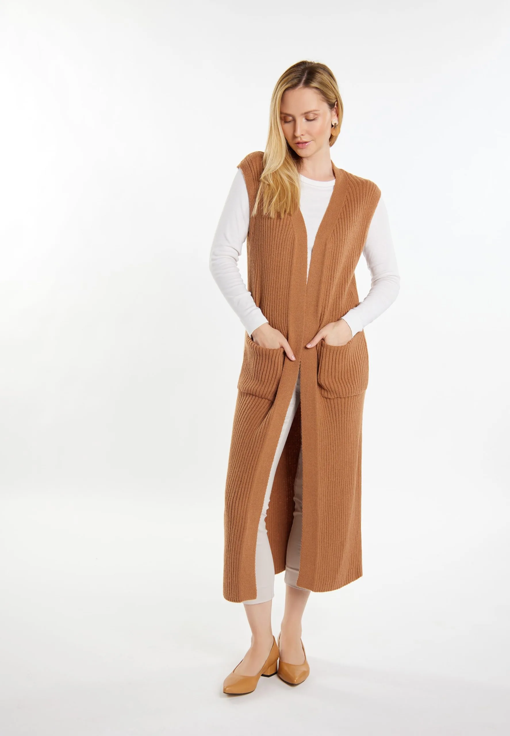 Vesten Gebreide Bodywarmer Teylon Dames Pueblo 4 Vesten Gebreide Bodywarmer Teylon Dames Pueblo - Afbeelding 2