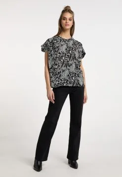 Blouses Met Korte Mouw Blouse Dames Zwart -Aanbiedingen Usha Winkel 0c5427270e868f1709f536ce4aaa3107