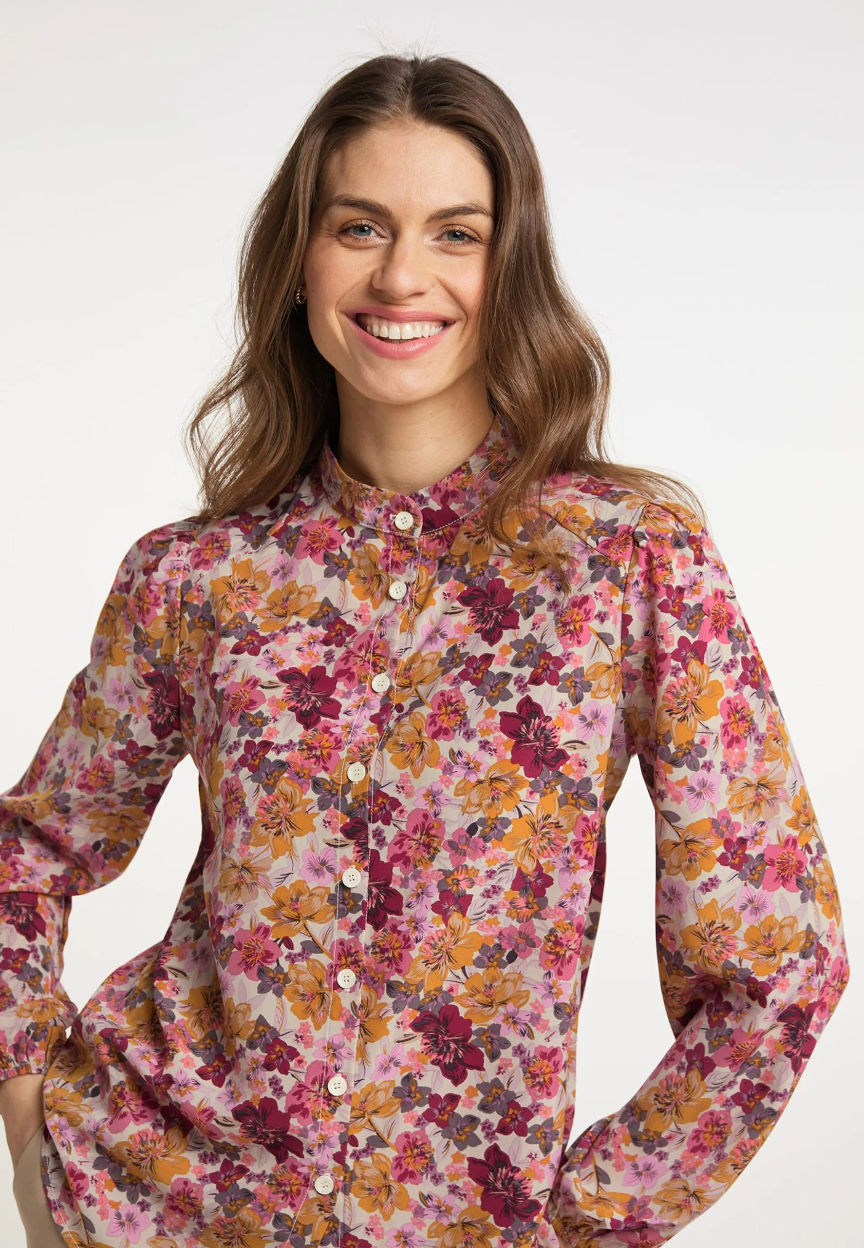 Usha Overhemden Blouse Dames Offwhite 7 Usha Overhemden Blouse Dames Offwhite - Afbeelding 5