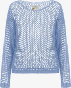 Fijngebreide Truien Trui Dames Lichtblauw