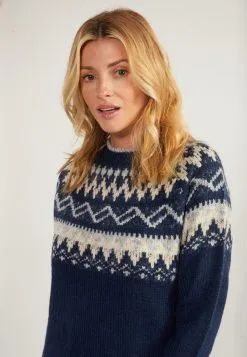 Gebreide Jurken Gebreide Jurk Fenia Dames Navy -Aanbiedingen Usha Winkel 10e99860ed6d9878c5946120c8309992