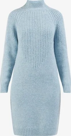 Gebreide Jurken Gebreide Jurk Lynnea Dames Lichtblauw