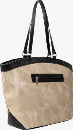 Usha Shoppers Shopper Dames Taupe / Zwart -Aanbiedingen Usha Winkel 138bc3b088fb38cb6477b07611799c49