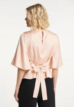 Blouses Met Korte Mouw Blouse Dames Pastelroze -Aanbiedingen Usha Winkel 139a526cc22b69e60cd4fccb48c4b19c