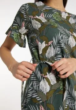 Usha Zomerjurken Zomerjurk Dames Donkergroen -Aanbiedingen Usha Winkel 15bb784dfe57c0c715392be74e0a6ede