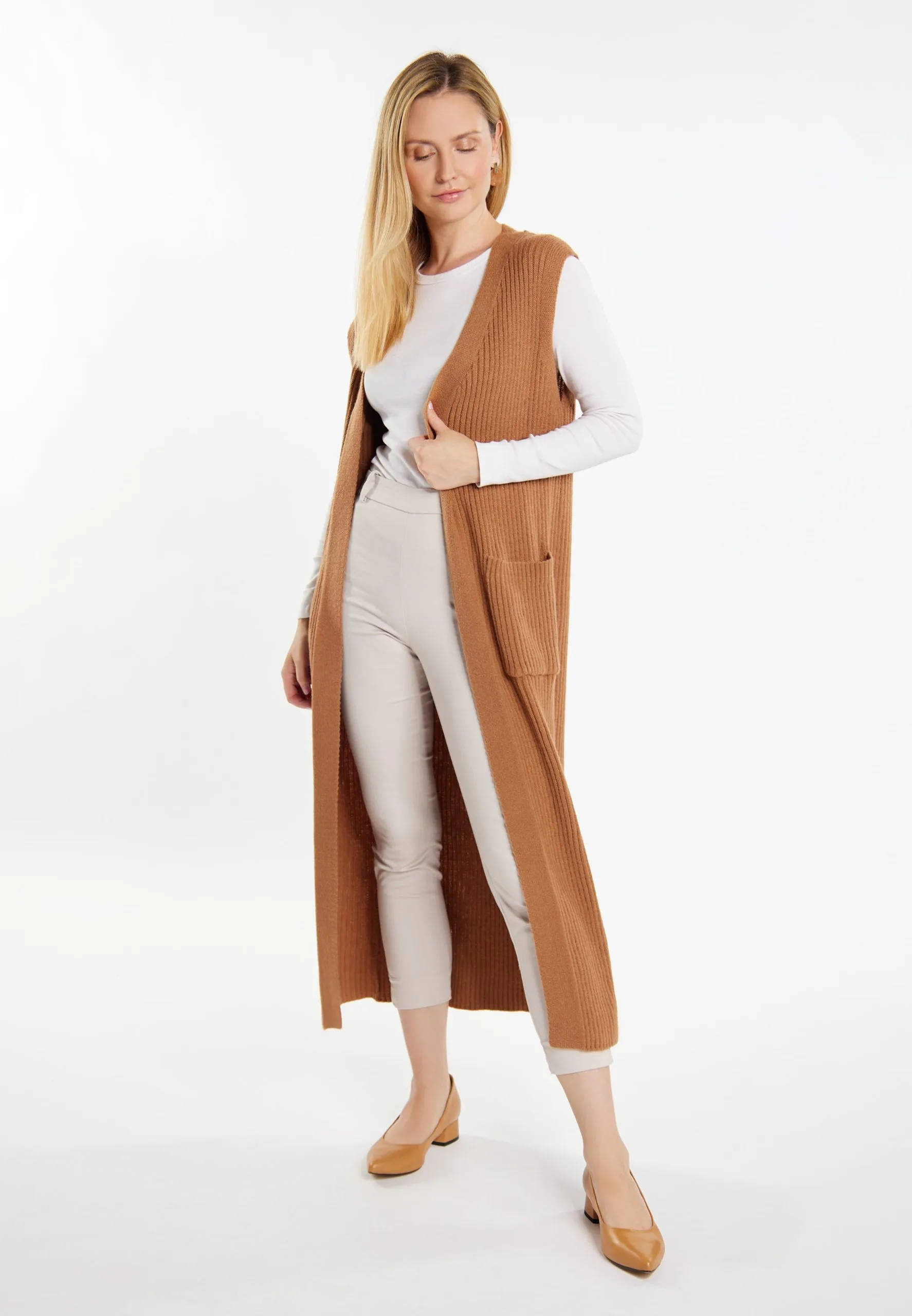 Vesten Gebreide Bodywarmer Teylon Dames Pueblo 6 Vesten Gebreide Bodywarmer Teylon Dames Pueblo - Afbeelding 4