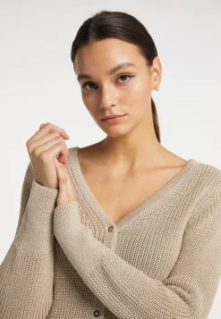 Vesten Gebreid Vest Dames Camel -Aanbiedingen Usha Winkel 172e1b57ee9bcf54cb505fb02459ff44