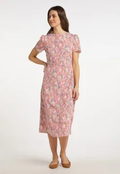 Usha Midi Jurken Jurk Dames Rosa -Aanbiedingen Usha Winkel 18af43524ae9cbecabbd75944c07a5ce