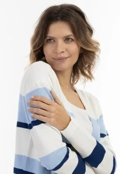 Vesten Gebreid Vest Lynnea Dames Lichtblauw / Donkerblauw -Aanbiedingen Usha Winkel 18b5d27d30d0333d03f112ee1f93b438