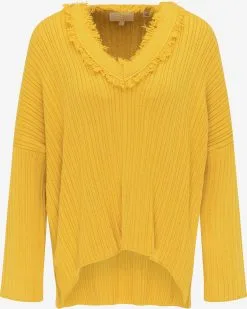 Fijngebreide Truien Trui Dames Geel