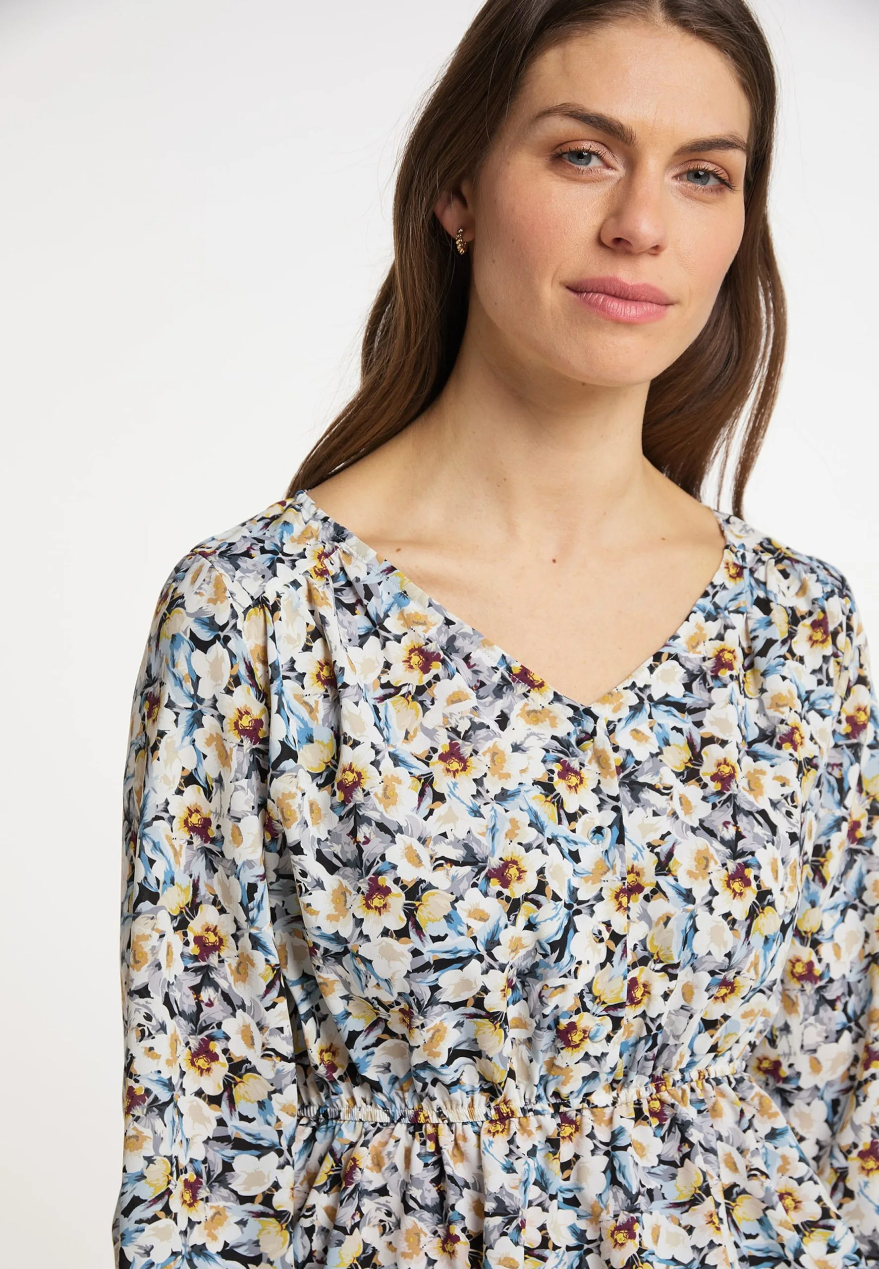 Usha Blouses & Tunieken Blouse Dames Marine 7 Usha Blouses & Tunieken Blouse Dames Marine - Afbeelding 5