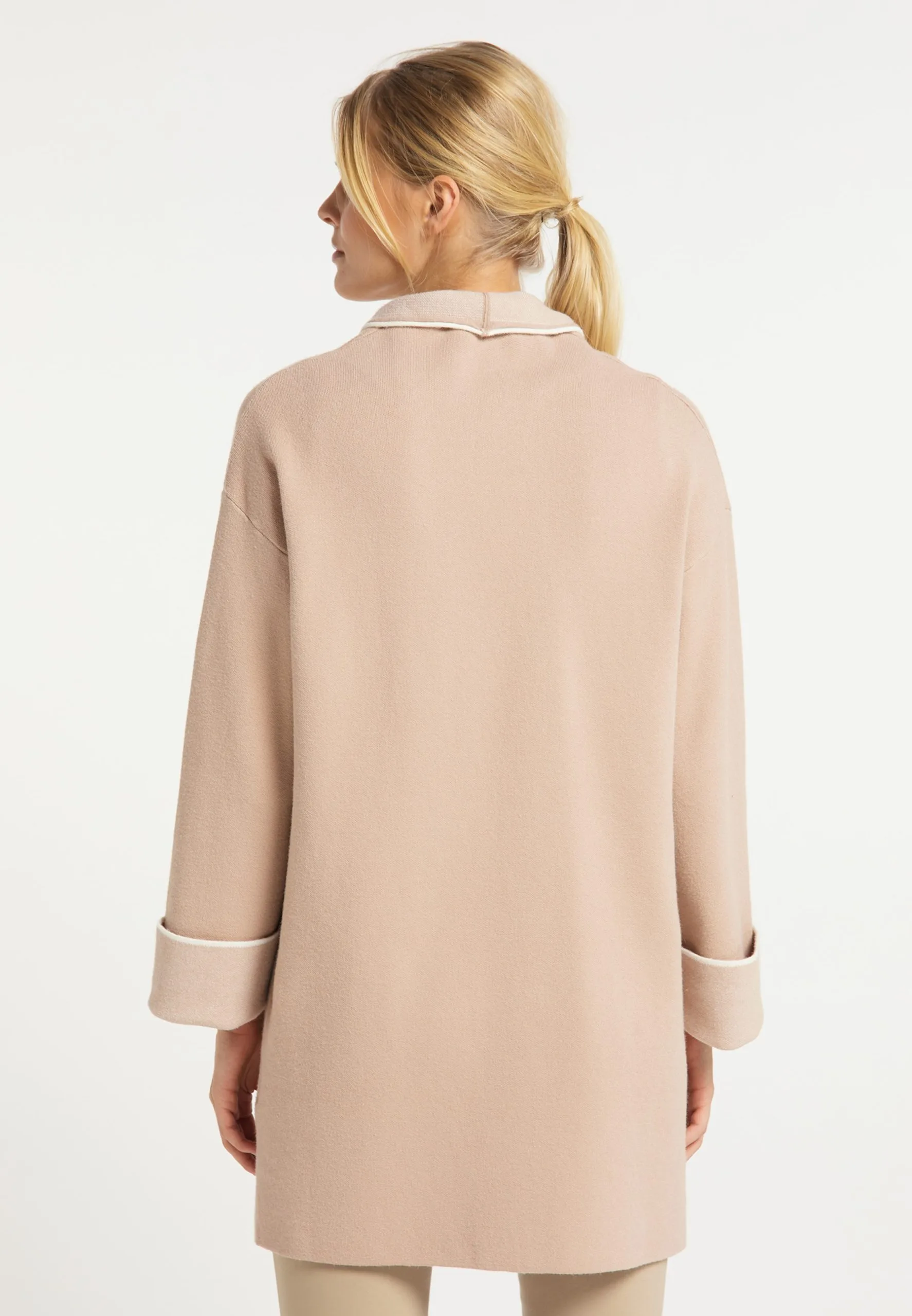 Vesten Gebreid Vest Dames Poederroze 5 Vesten Gebreid Vest Dames Poederroze - Afbeelding 3