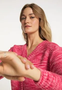 Vesten Gebreid Vest Dames Roze Gemêleerd -Aanbiedingen Usha Winkel 1ca3ea7f773700fc944569952f458f78