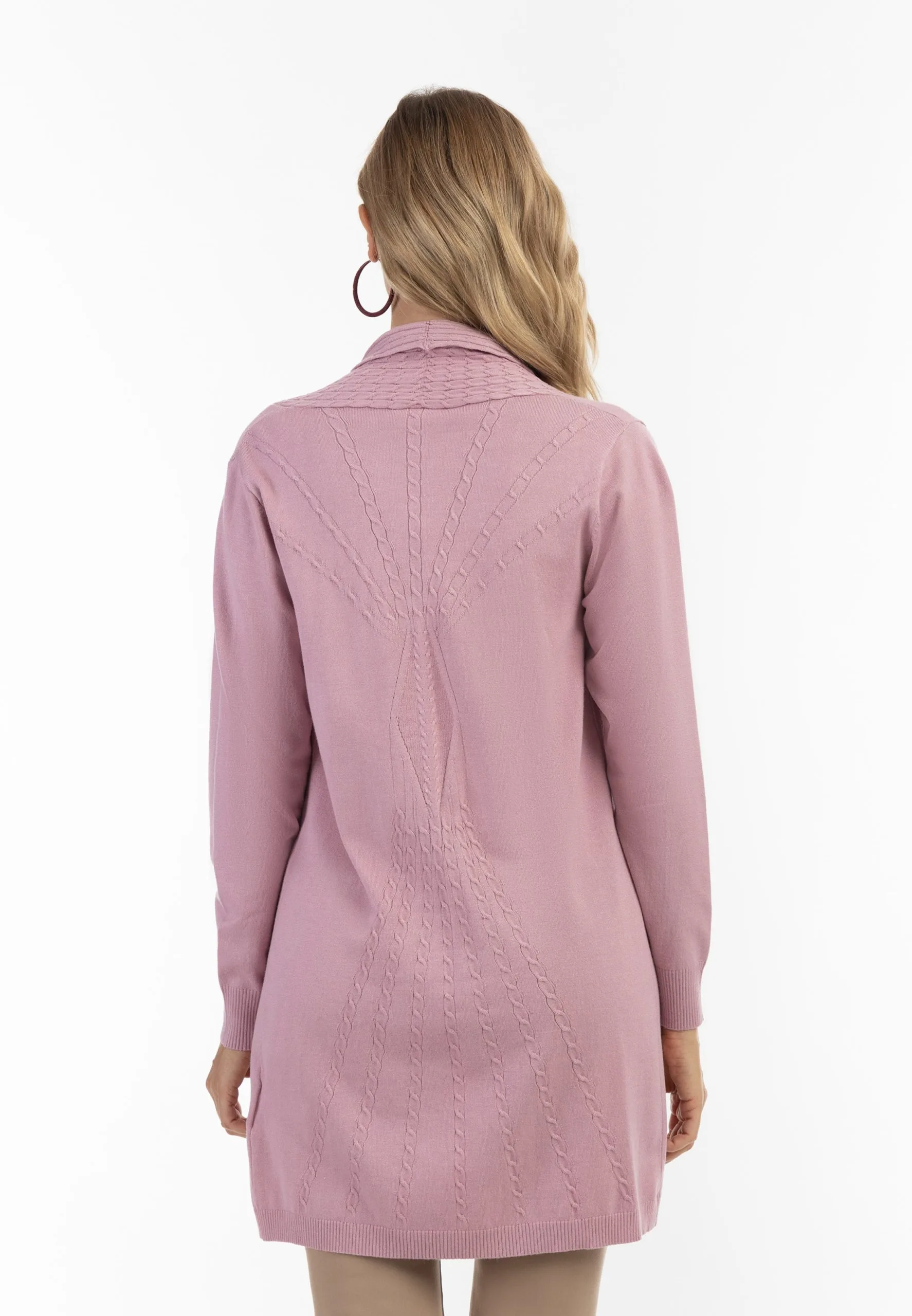 Usha Vesten Gebreid Vest Dames Oudroze 5 Usha Vesten Gebreid Vest Dames Oudroze - Afbeelding 3