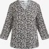 Usha Blouses Met Korte Mouw Blouse Dames Zwart / Wit -Aanbiedingen Usha Winkel 1ee1ffbfb0d1b892e47a4f98e6033985
