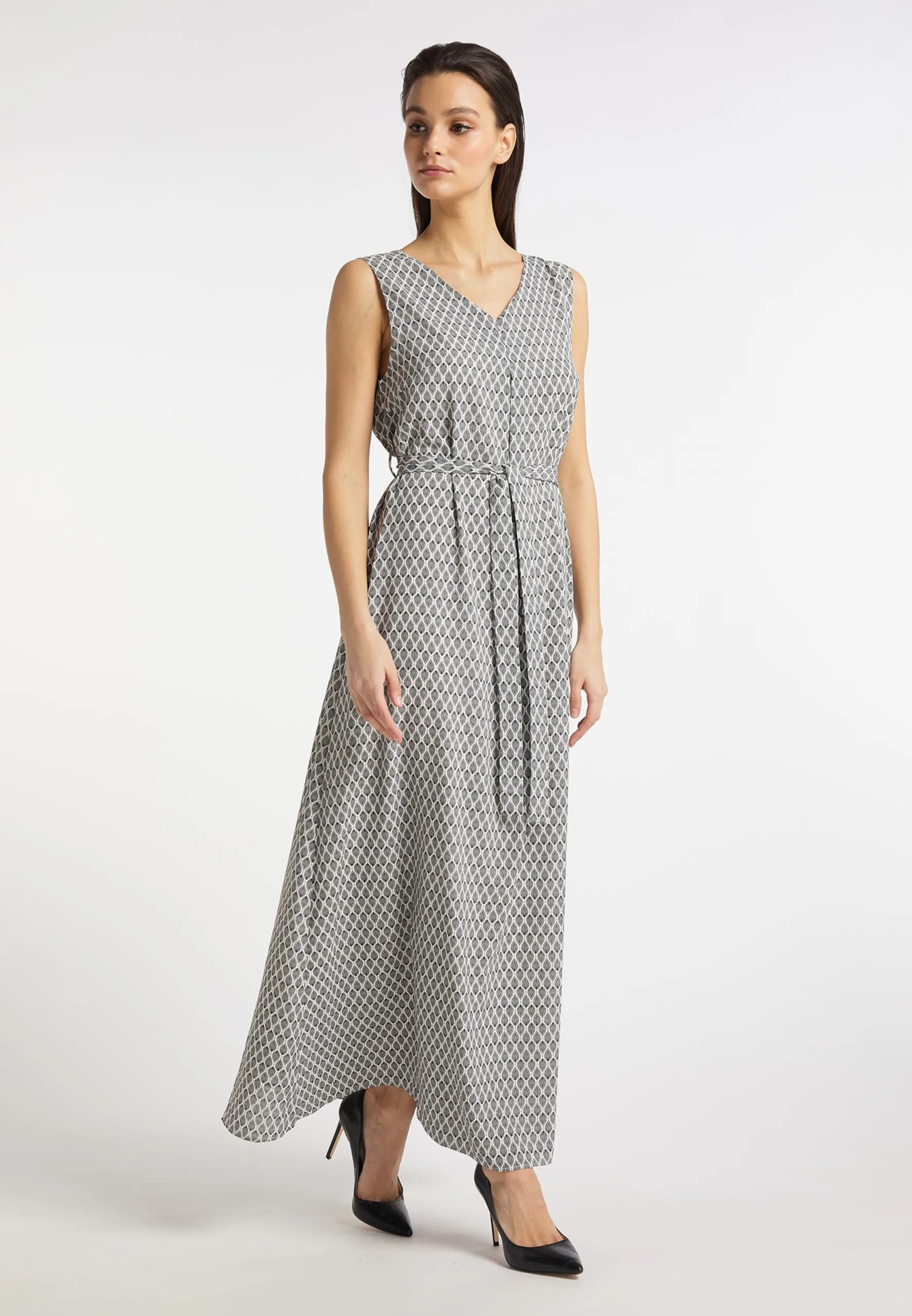 Maxi Jurken Jurk Dames Wolwit 5 Maxi Jurken Jurk Dames Wolwit - Afbeelding 3