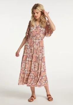 Blousejurken Blousejurk Dames Pink -Aanbiedingen Usha Winkel 20ac87ee2311109e3912ecabd857bc8d