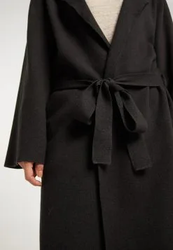 Usha Lange Vesten Gebreide Mantel Dames Zwart -Aanbiedingen Usha Winkel 2488efd3829f12b05a95b44908d16024