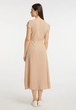 Usha Blousejurken Blousejurk Dames Sand -Aanbiedingen Usha Winkel 26407bffcc353bb134e3af09fcf6ed4f