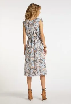 Zomerjurken Zomerjurk Dames Duifblauw / Lichtblauw -Aanbiedingen Usha Winkel 2697ec358a6e0ecf83b5a429bed7eae8