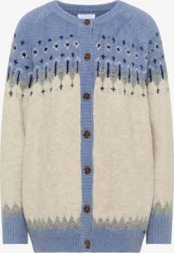 Vesten Gebreid Vest Dames Duifblauw