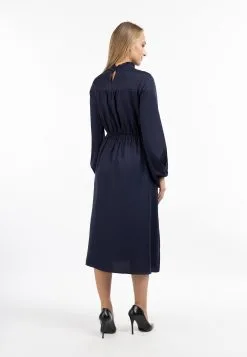 Usha Midi Jurken Jurk Dames Navy -Aanbiedingen Usha Winkel 288da60047fcf4999b3fc313093fc1c6