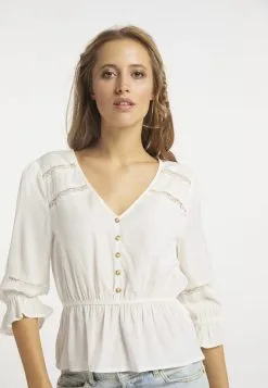 Kanten Blouses Blouse Dames Wit -Aanbiedingen Usha Winkel 2c0c274edaae30428aff4a2852158f95