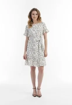 Usha Mini Jurken Jurk Dames Wolwit -Aanbiedingen Usha Winkel 3615be168569fa0c88bfdd3f3503b244