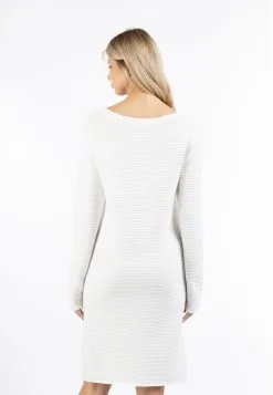 Gebreide Jurken Gebreide Jurk Lynnea Dames Wolwit -Aanbiedingen Usha Winkel 3721d09965037cc705002f6d3511d940