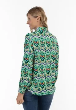 Overhemden Blouse Dames Groen -Aanbiedingen Usha Winkel 38382e550498cd9a824359490b154bef