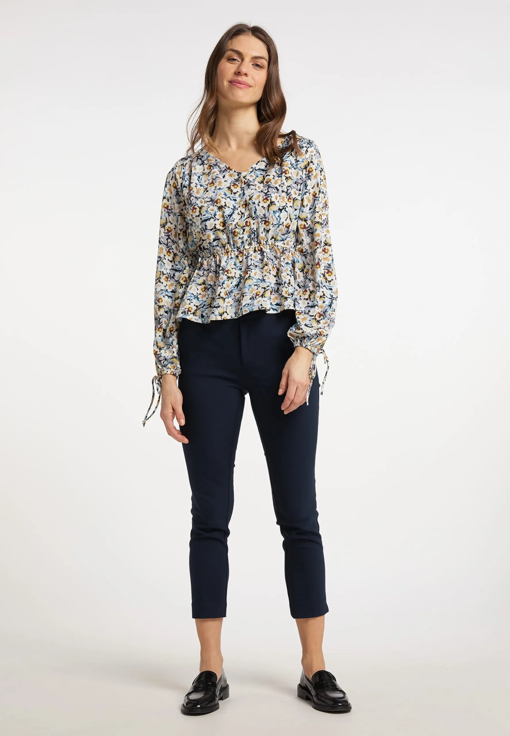 Usha Blouses & Tunieken Blouse Dames Marine 6 Usha Blouses & Tunieken Blouse Dames Marine - Afbeelding 4