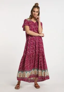 Zomerjurken Zomerjurk Dames Magenta -Aanbiedingen Usha Winkel 3a4c4131554dabc90d6836be46001170