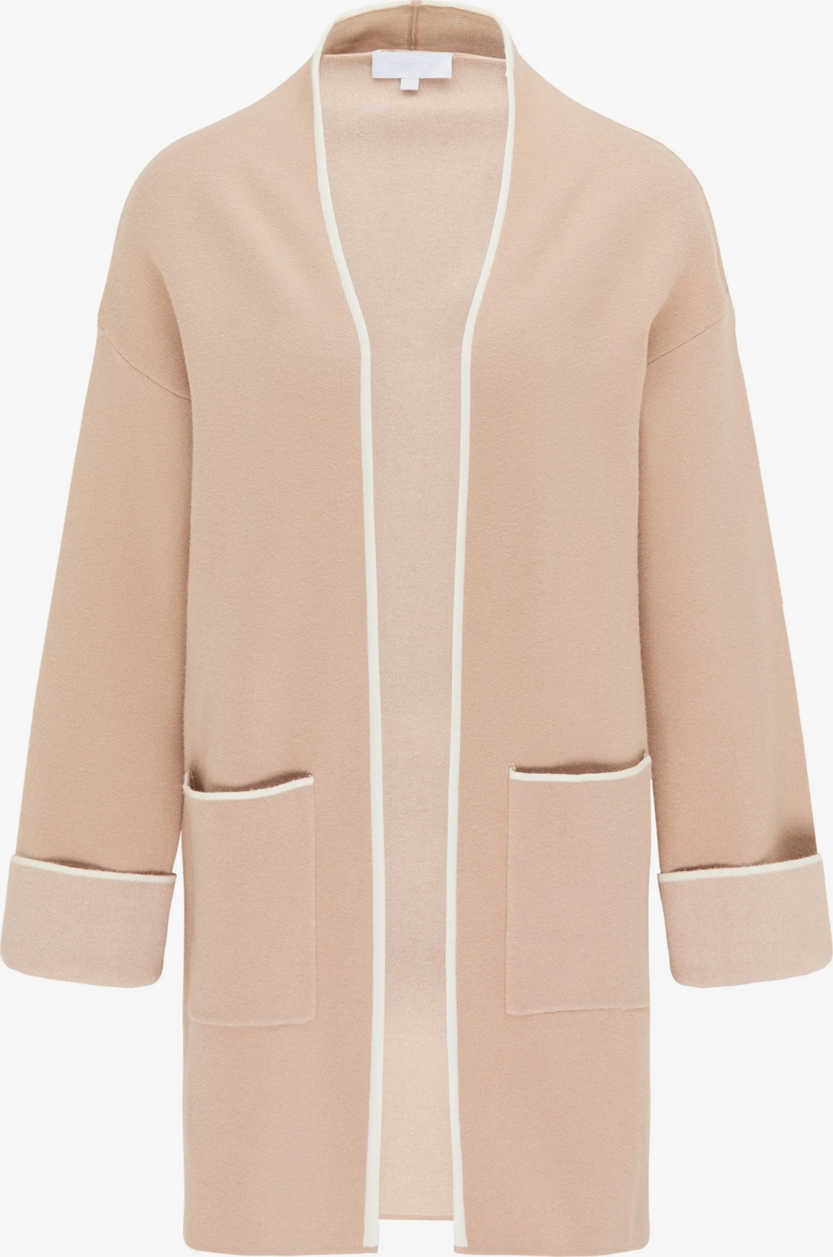 Vesten Gebreid Vest Dames Poederroze 3 Vesten Gebreid Vest Dames Poederroze