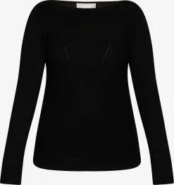 Usha Basic Truien Trui Dames Zwart