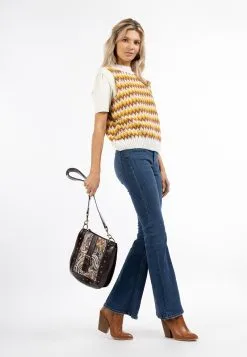 Schoudertassen Schoudertas Dames Donkerbruin -Aanbiedingen Usha Winkel 3cd6cd96ddf3a8243e30c095f1fe461c