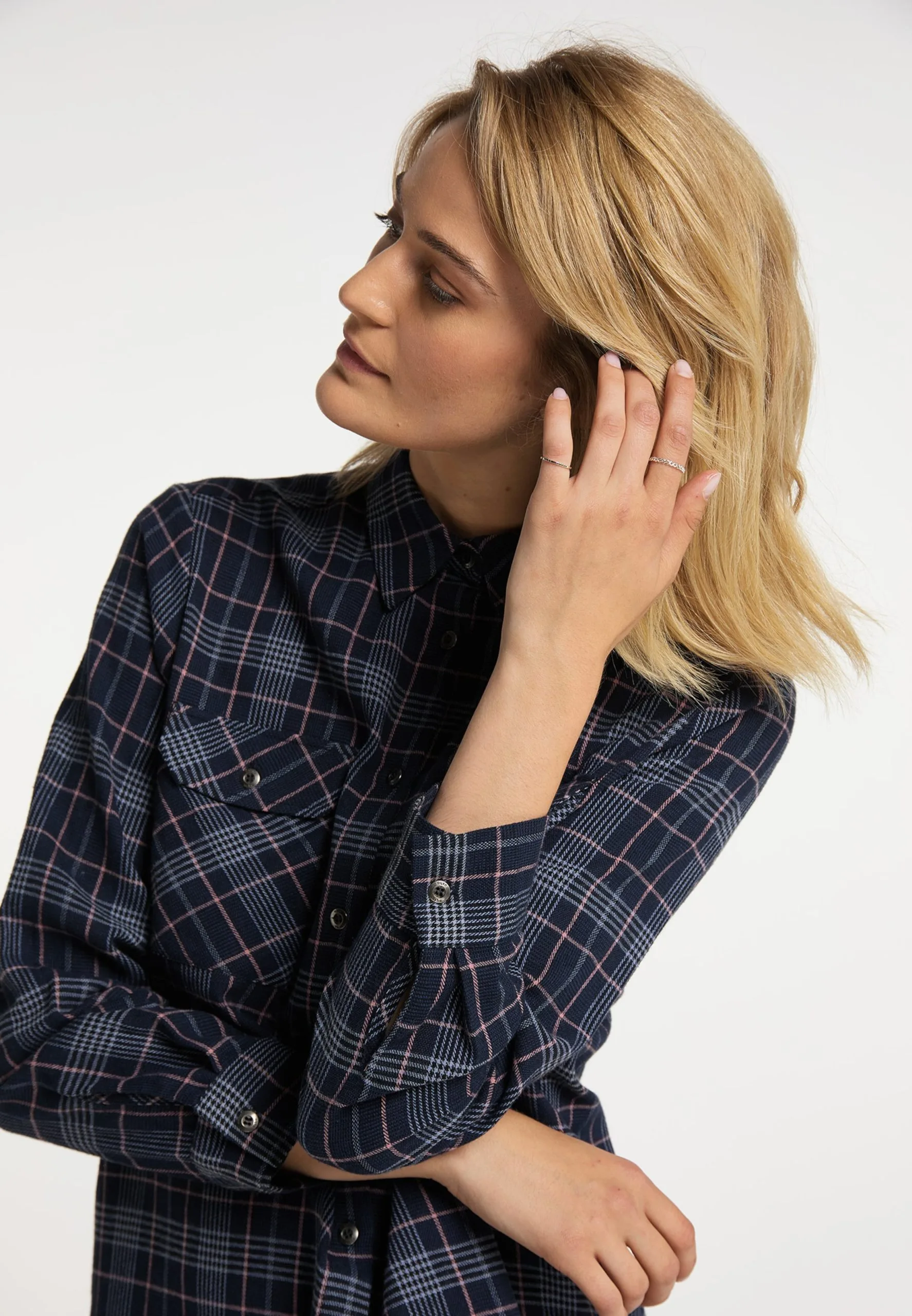 Blouseshirts Blouse Dames Lichtblauw / Donkerblauw 7 Blouseshirts Blouse Dames Lichtblauw / Donkerblauw - Afbeelding 5