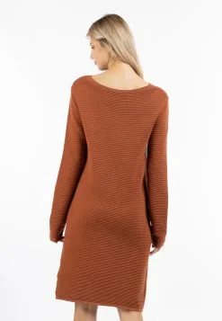 Gebreide Jurken Gebreide Jurk Dames Oker -Aanbiedingen Usha Winkel 3fa0b23097afea3b1aa2d59fdf2f3347