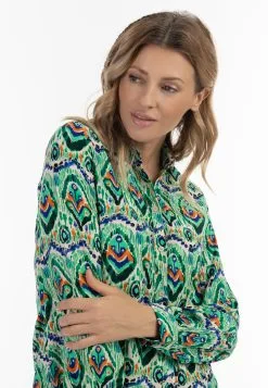Overhemden Blouse Dames Groen -Aanbiedingen Usha Winkel 3fd6e3de794a87ad4c1c8d9ecc21a548