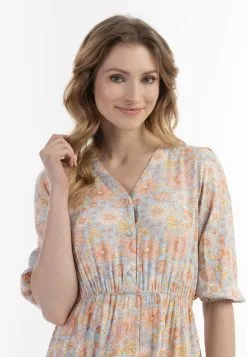 Usha Midi Jurken Jurk Dames Lichtblauw -Aanbiedingen Usha Winkel 42d8b1d9df7c7ee32d6d33f816413c76