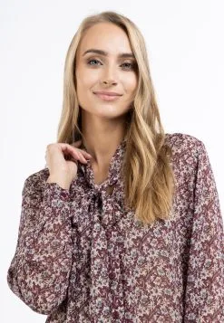 Usha Blouses & Tunieken Blouse Dames Bordeaux -Aanbiedingen Usha Winkel 460b9b4f91495b65a53cf444d05ff8ea