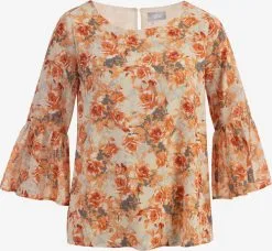 Usha Blouses Met Korte Mouw Blouse Dames Oranje