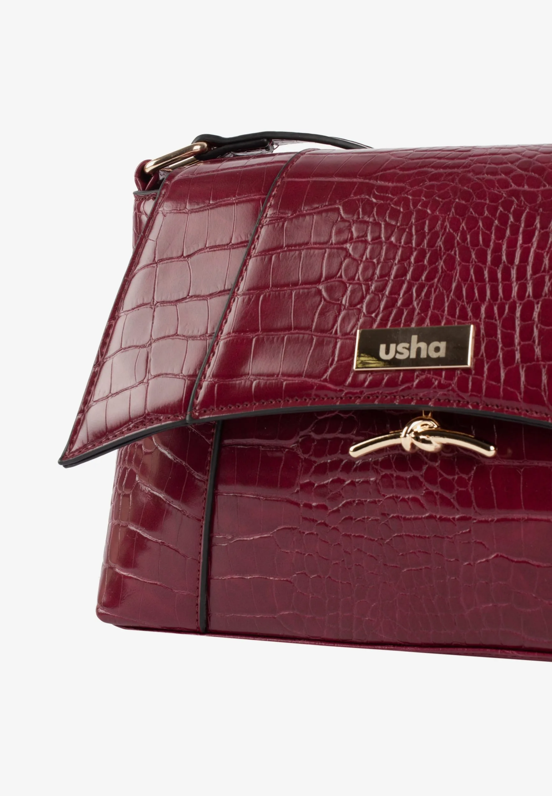 Usha Schoudertasjes Schoudertas Sivene Dames Wijnrood 7 Usha Schoudertasjes Schoudertas Sivene Dames Wijnrood - Afbeelding 5