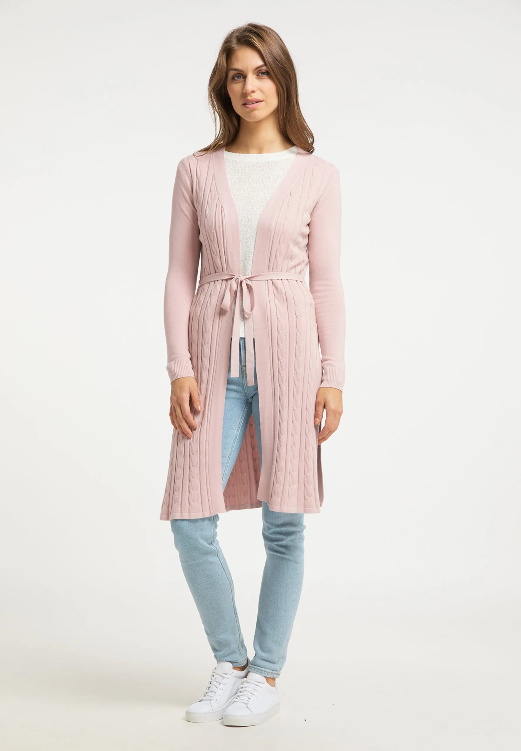 Usha Vesten Gebreid Vest Dames Lichtroze 4 Usha Vesten Gebreid Vest Dames Lichtroze - Afbeelding 2